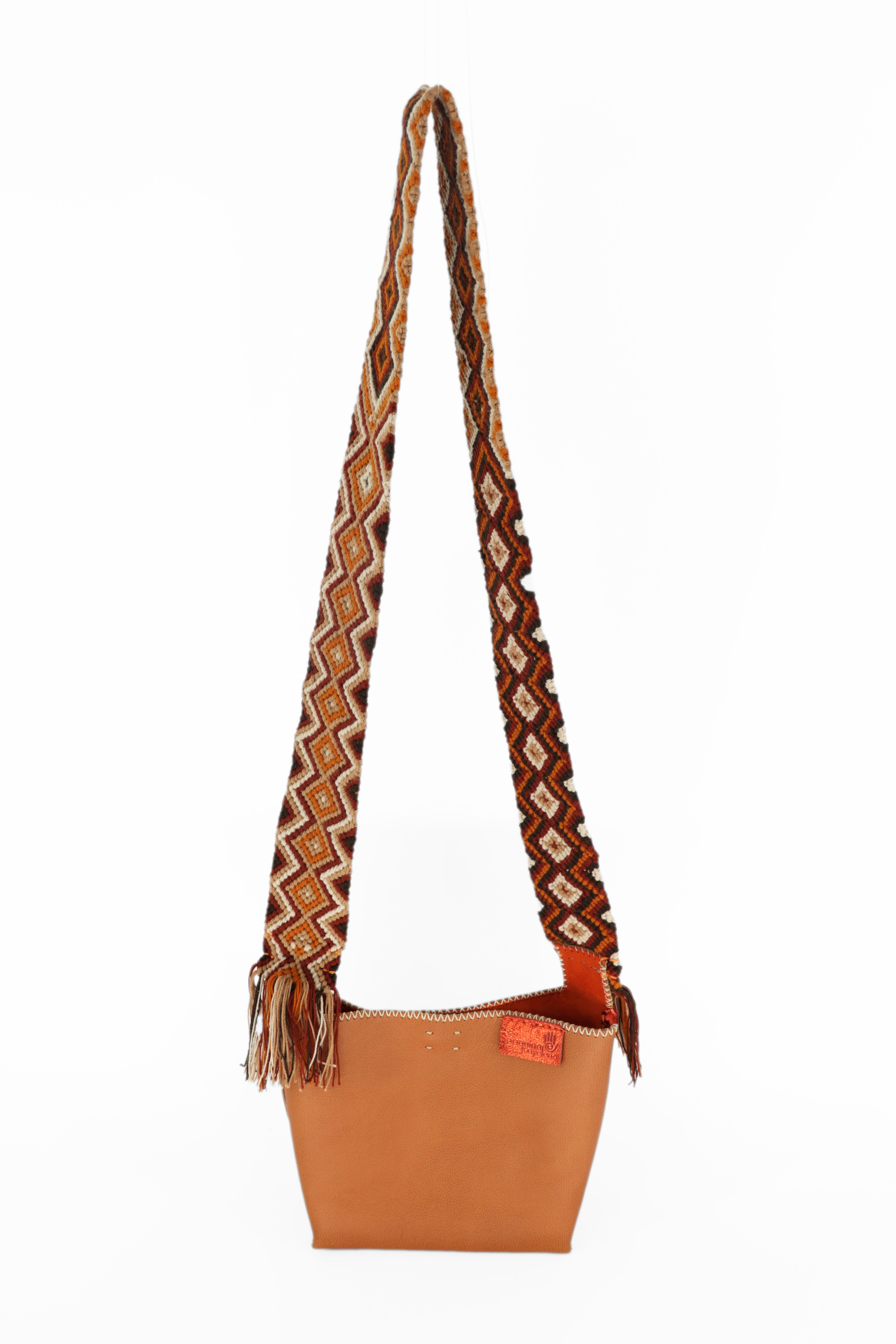 PIAMA TOTE BAG SMALL / CAMEL - ORANGE #220022