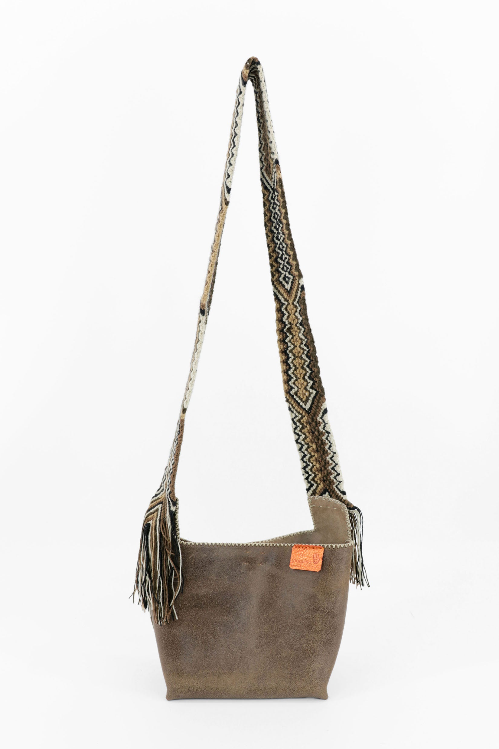 PIAMA TOTE BAG SMALL / BRW - DARK CREAM #220016