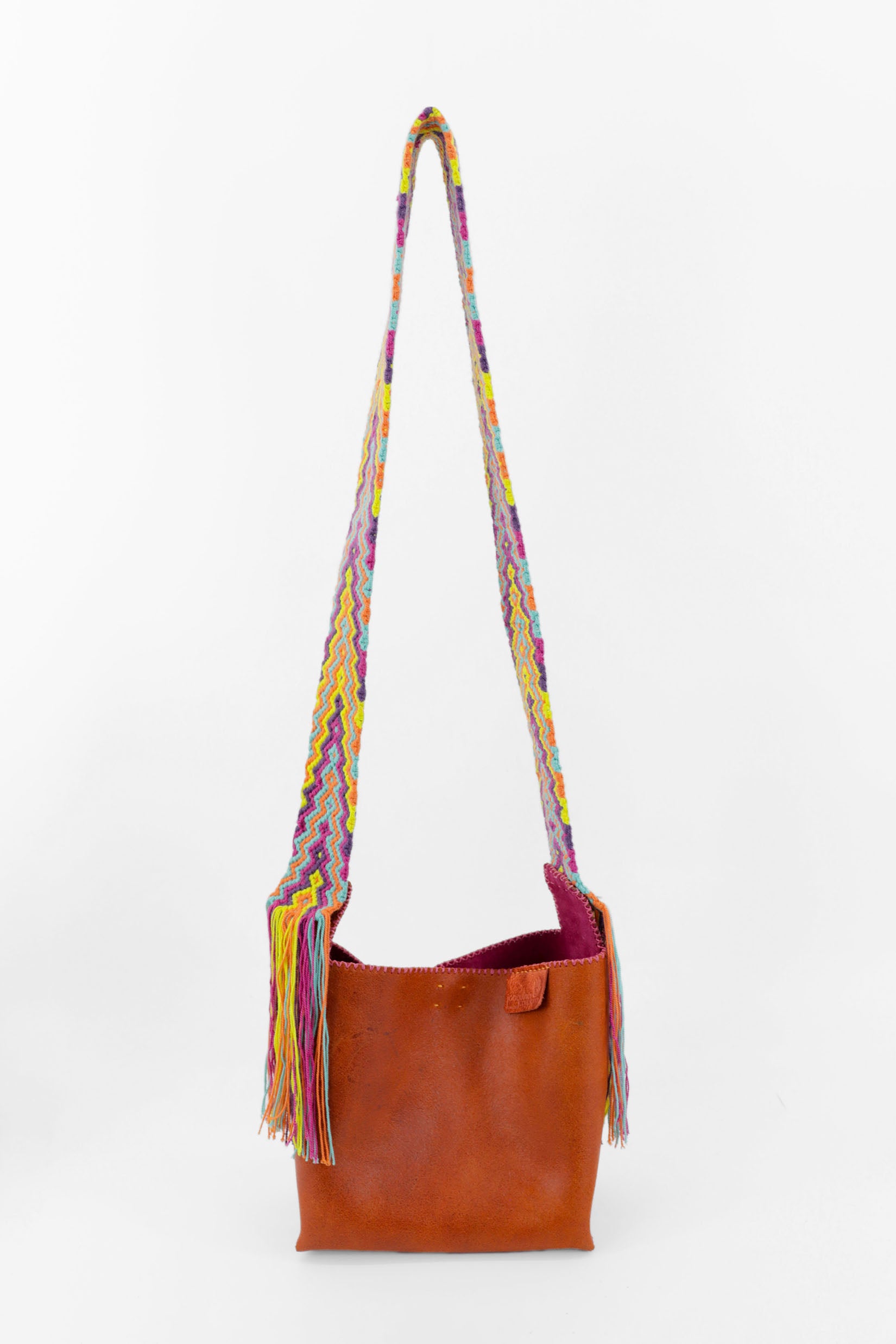 PIAMA TOTE BAG SMALL / ORANGE - FUCHSIA #220012