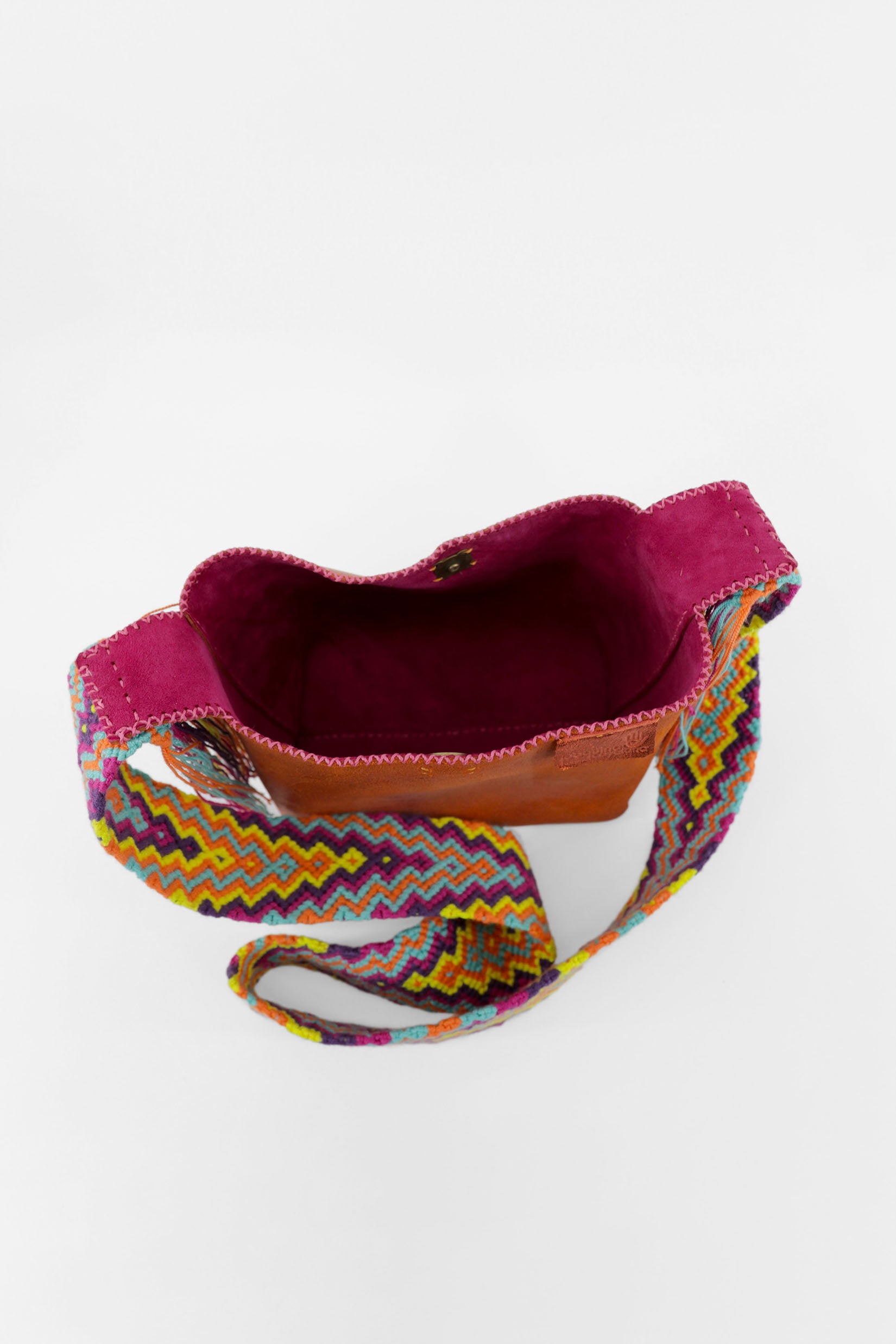 PIAMA TOTE BAG SMALL / ORANGE - FUCHSIA #220012