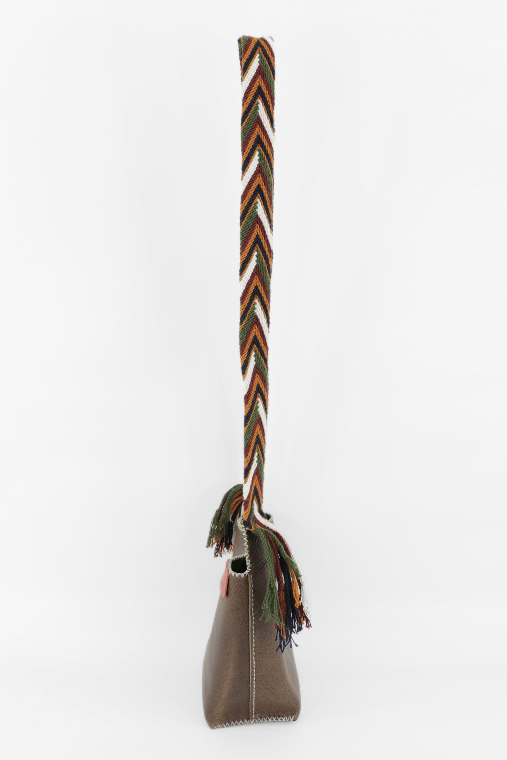 PIAMA TOTE BAG SMALL / DRK BRW - DRK OLIVE #220002