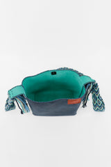 PIAMA SMALL LONG MATT NAVY BLUE - TURQUOISE (220011)