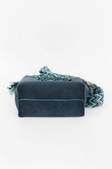 PIAMA SMALL LONG MATT NAVY BLUE - TURQUOISE (220011)