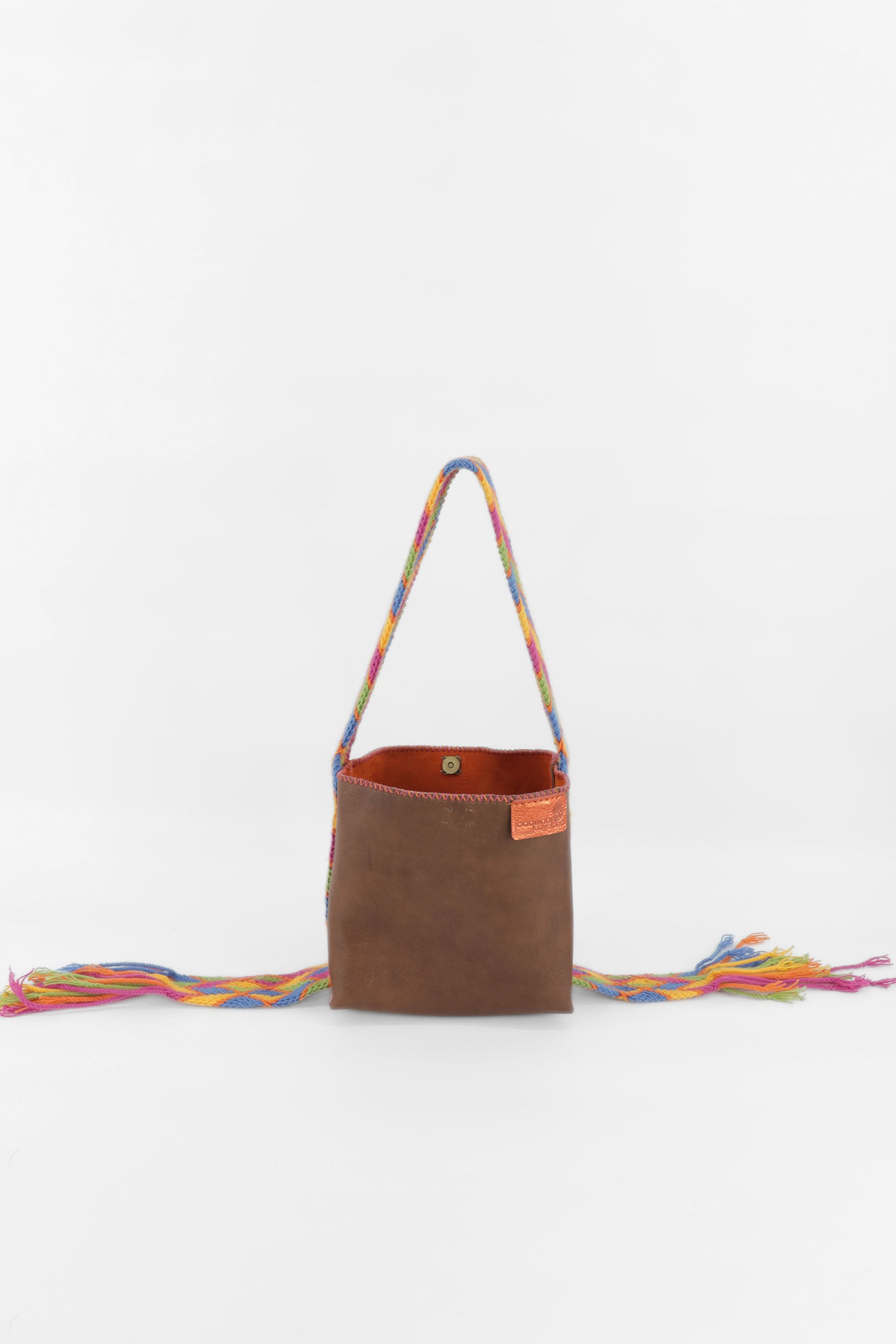 PIAMA TOTE BAG SMALL / COL BRW - ORANGE #240005