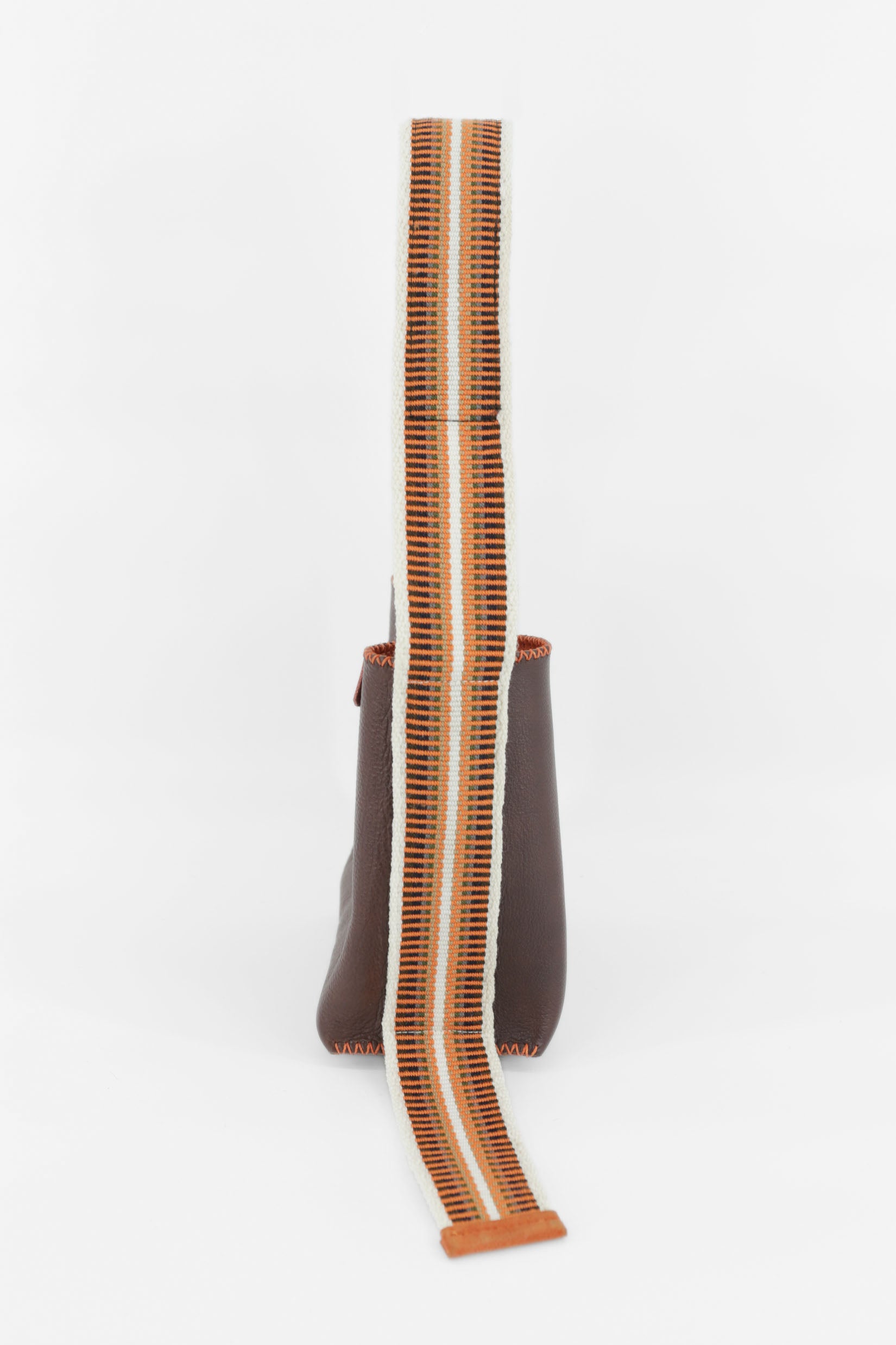 PIAMA TOTE BAG SMALL / DRK COL BRW - ORANGE #240002