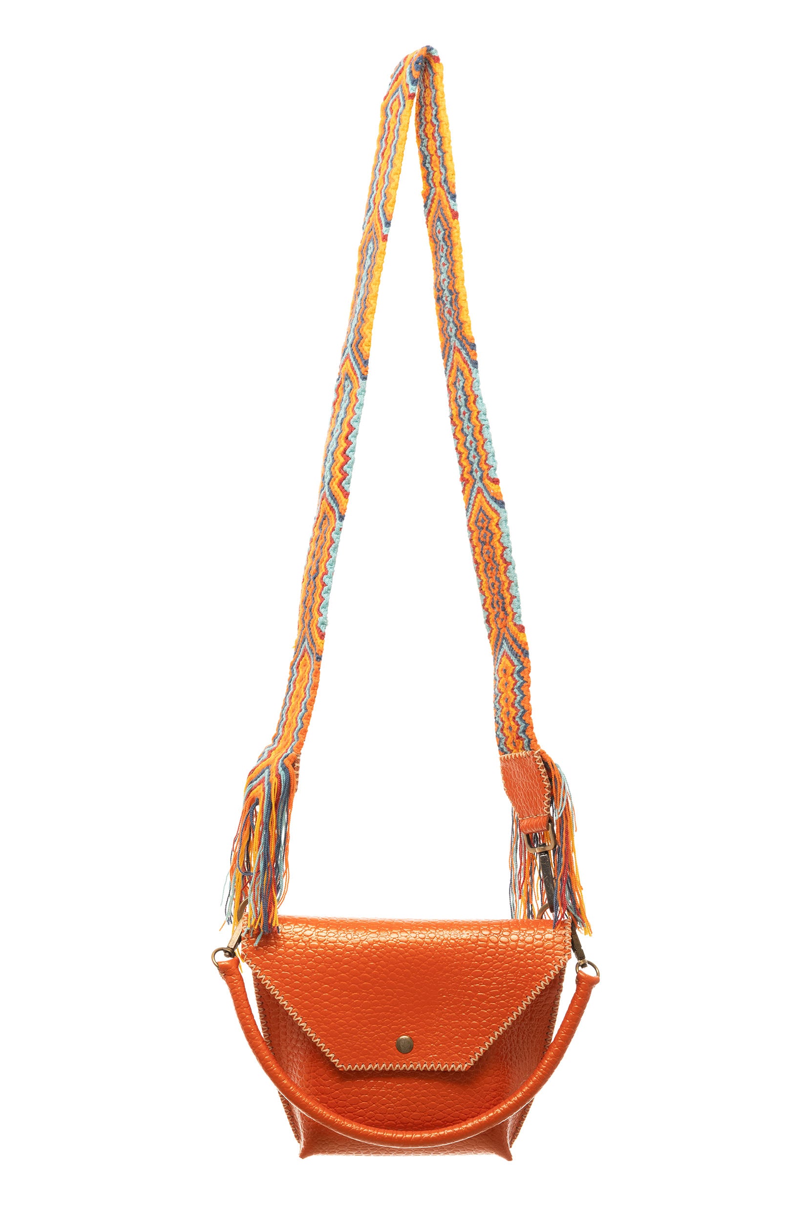 PIAMA TOTE BAG X-SMALL CROCO / ORANGE - RED #340007