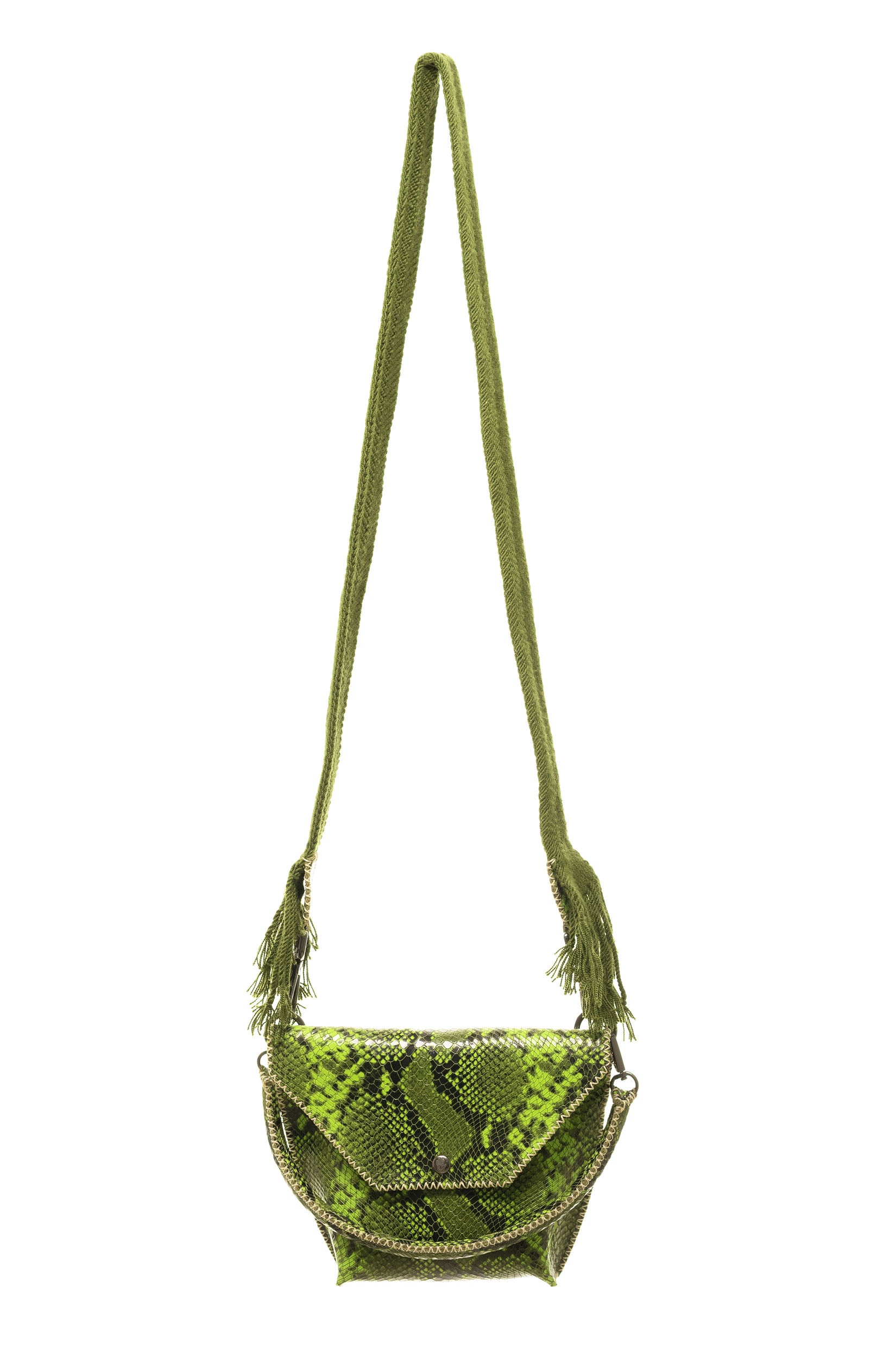 PIAMA TOTE BAG X-SMALL PYTHON / OLIVE&LIME GREEN - LIME GREEN #340009