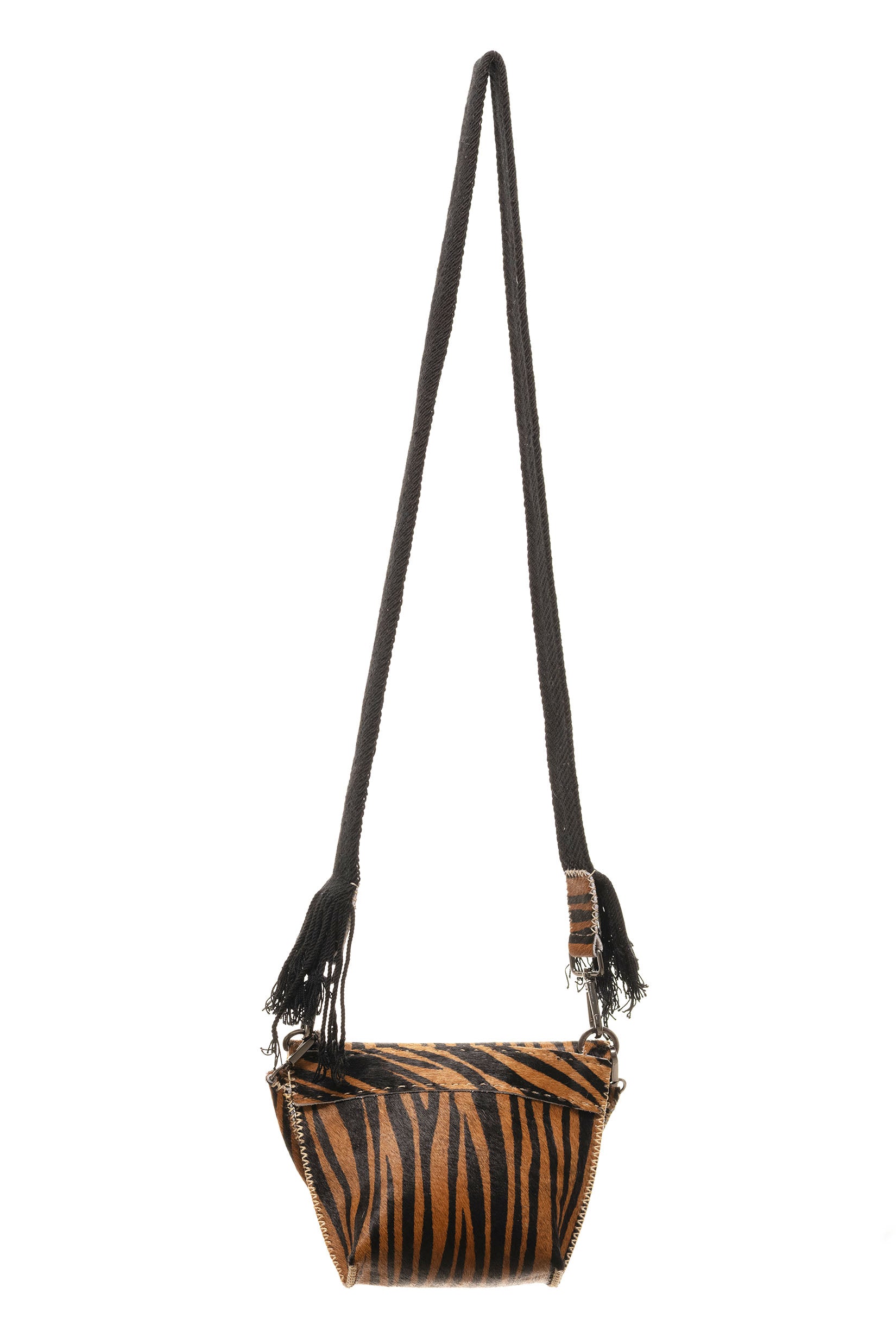 PIAMA TOTE BAG X-SMALL FURRY / TIGER BRW&BLK - DRK MUSTARD #330014
