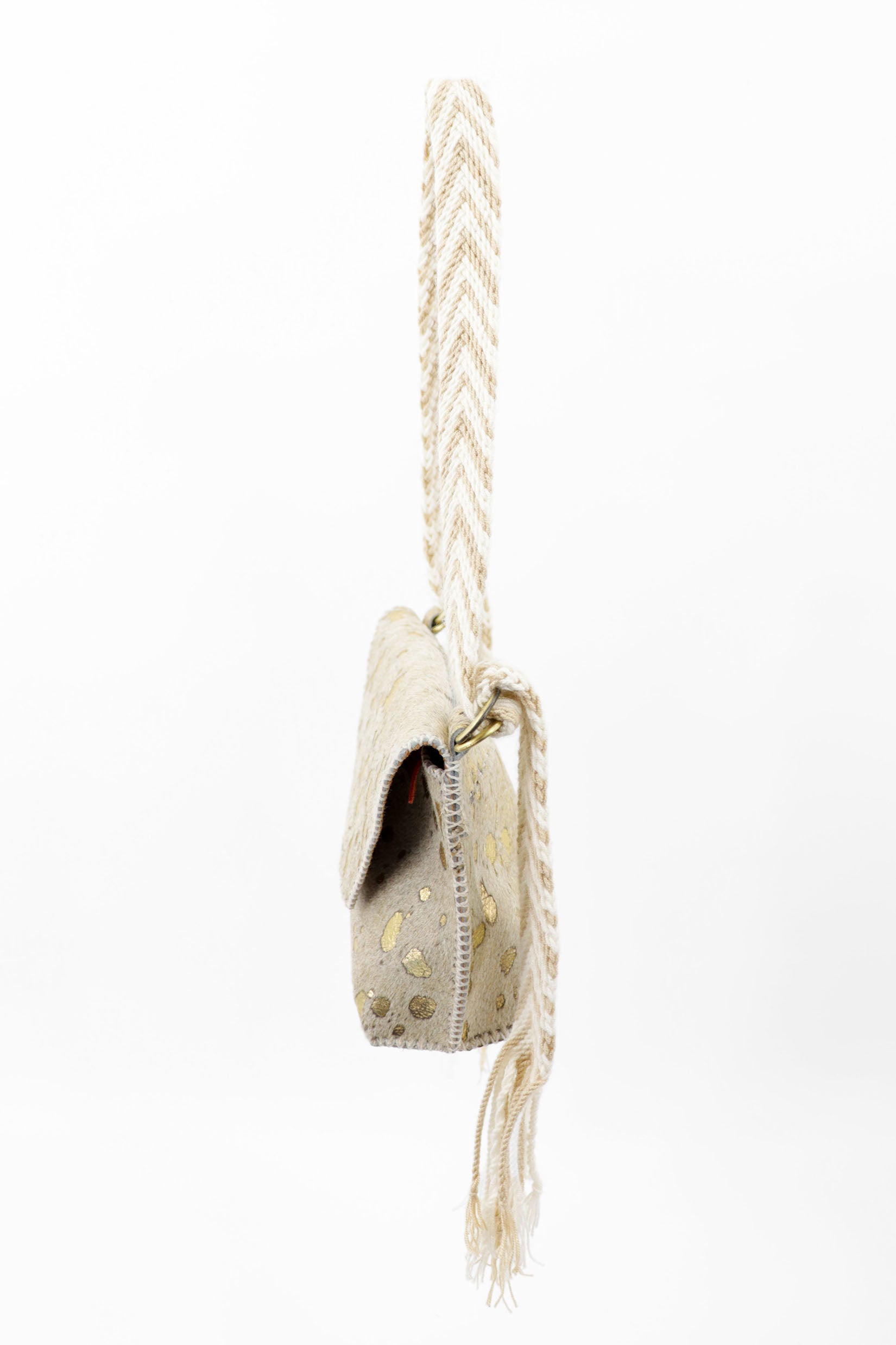 PIAMA TOTE BAG X-SMALL FURRY / GOLD - CAMEL #310001