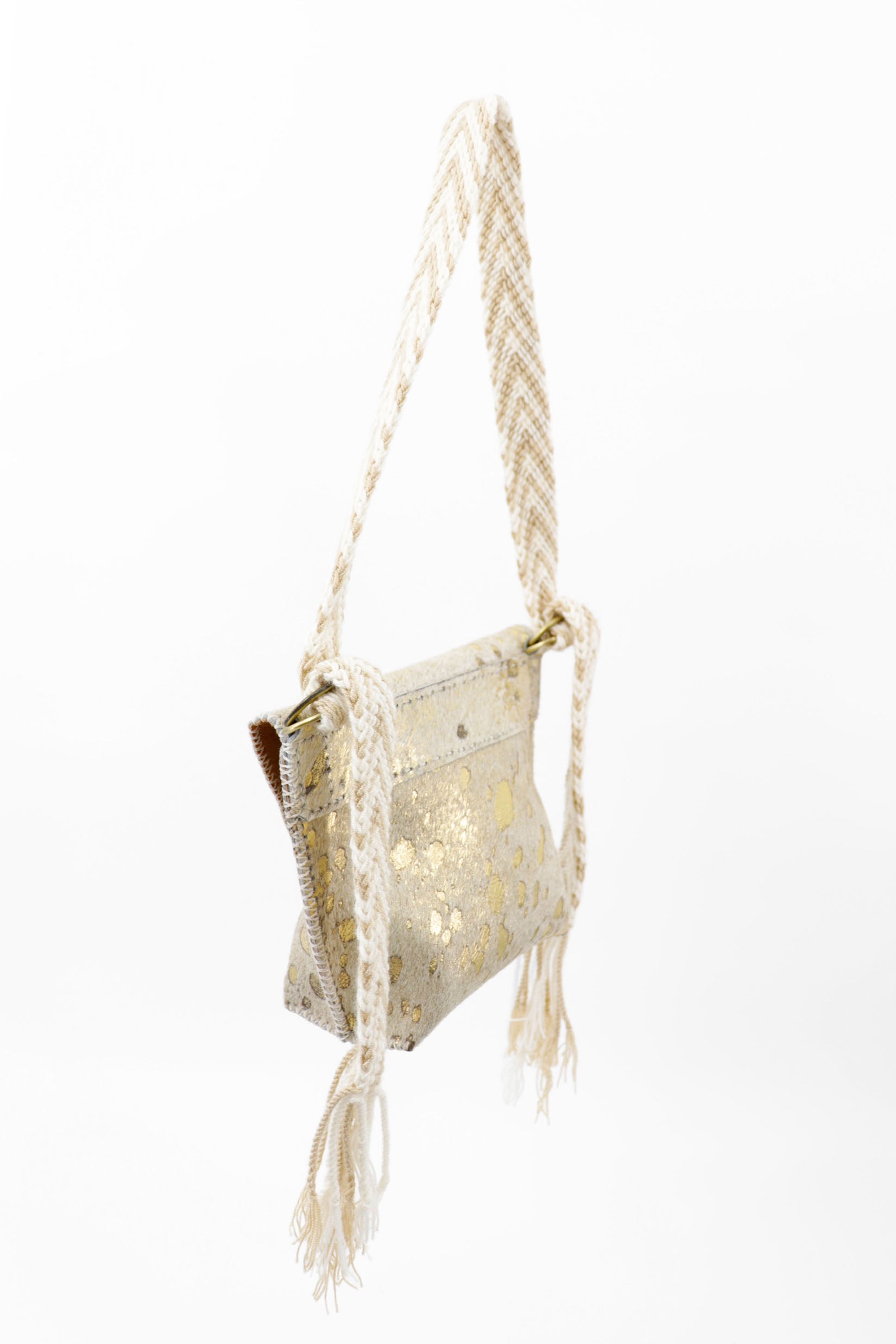 PIAMA TOTE BAG X-SMALL FURRY / GOLD - CAMEL #310001