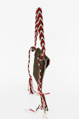 USULU'U X-SMALL OLIVE SUEDE - RED (300016)