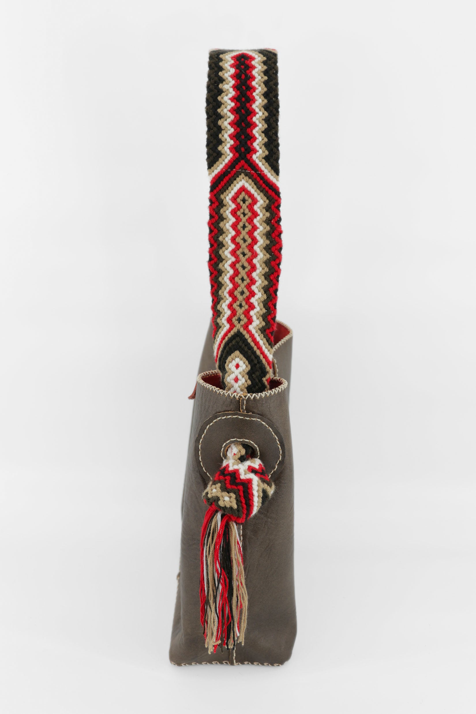 PIAMA TOTE BAG MEDIUM / BRW - RED #260001