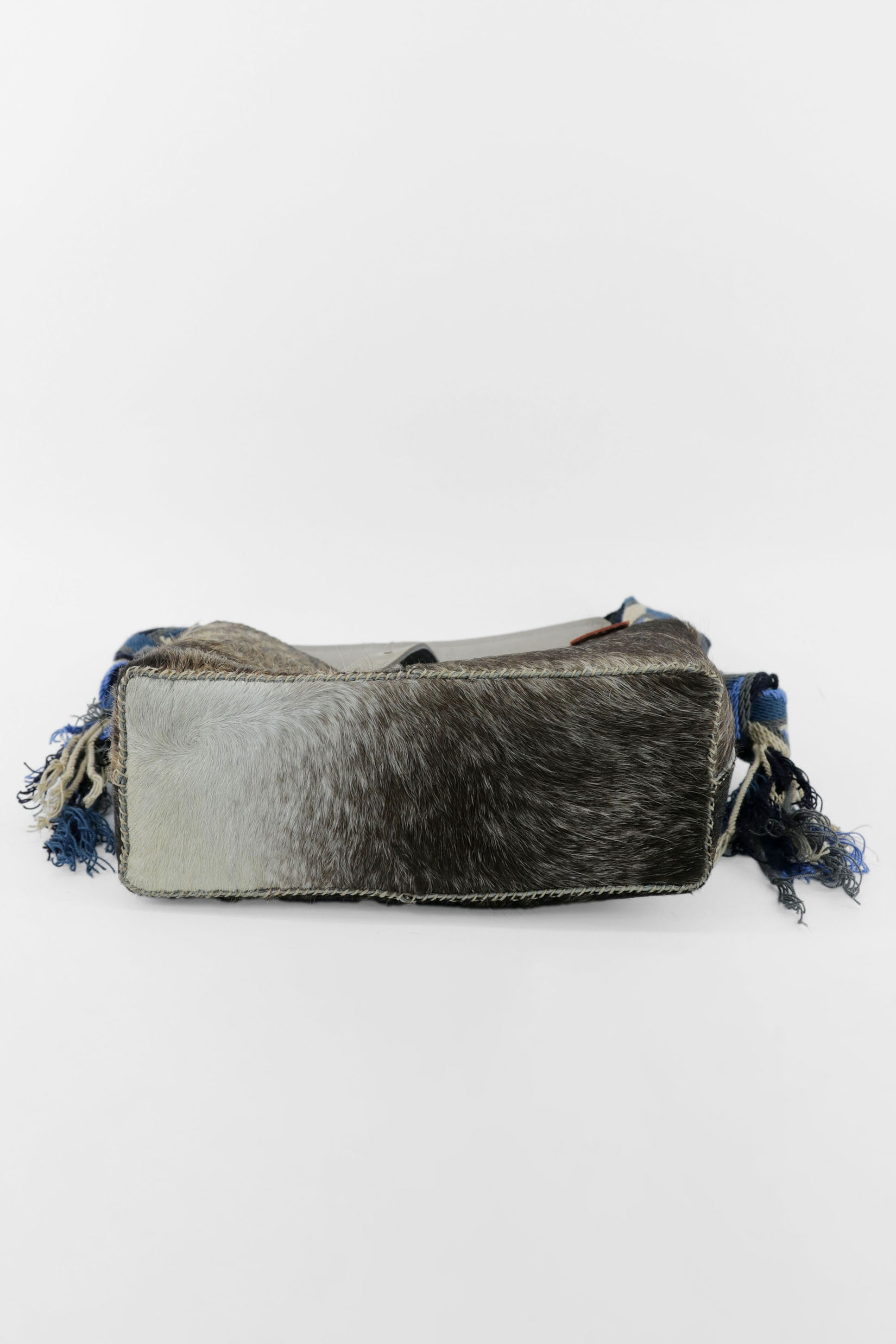 PIAMA TOTE BAG MEDIUM FURRY / TAUPE&BLK - DRK GRAY #270004