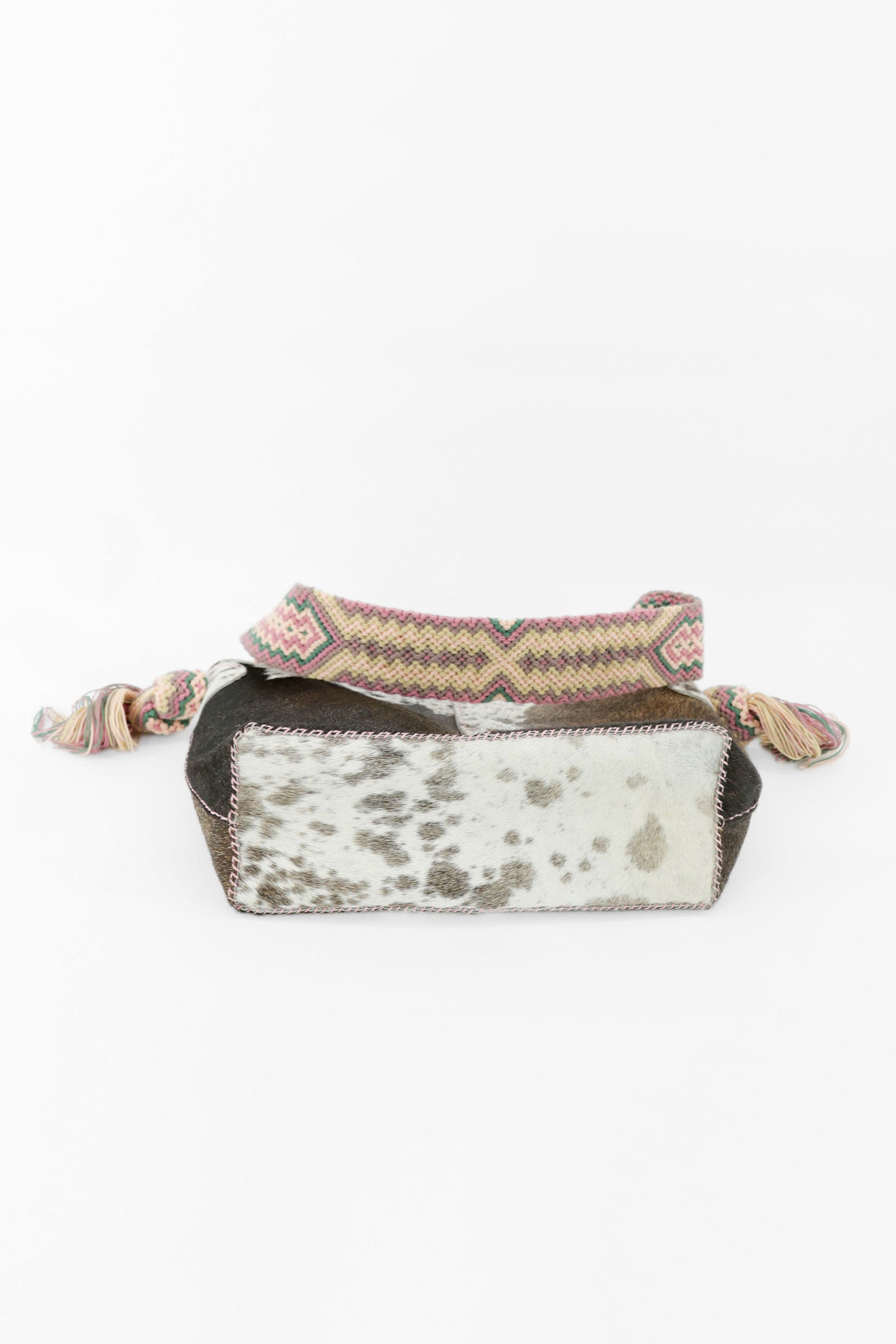 PIAMA TOTE BAG MEDIUMFURRY / TAUPE & WH - PINK #270001