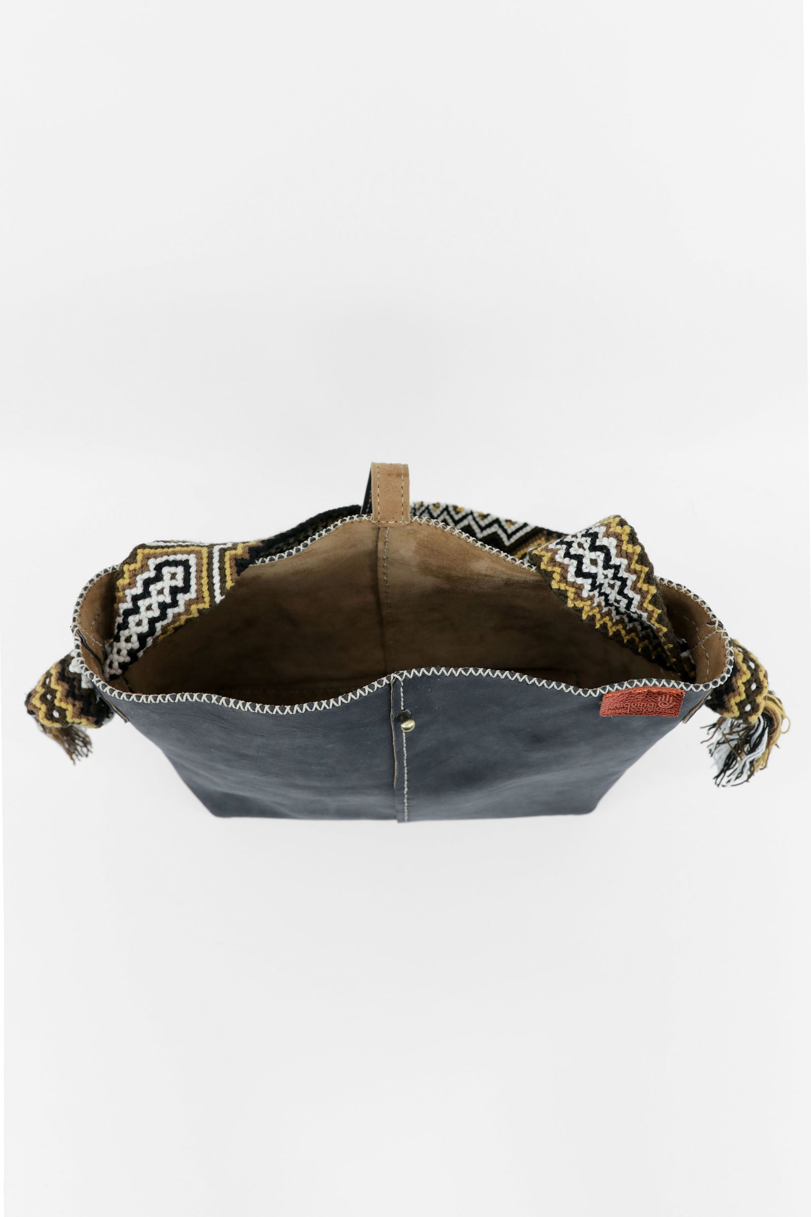 PIAMA TOTE BAG MEDIUM / BLACK - DRK BEIGE #260009