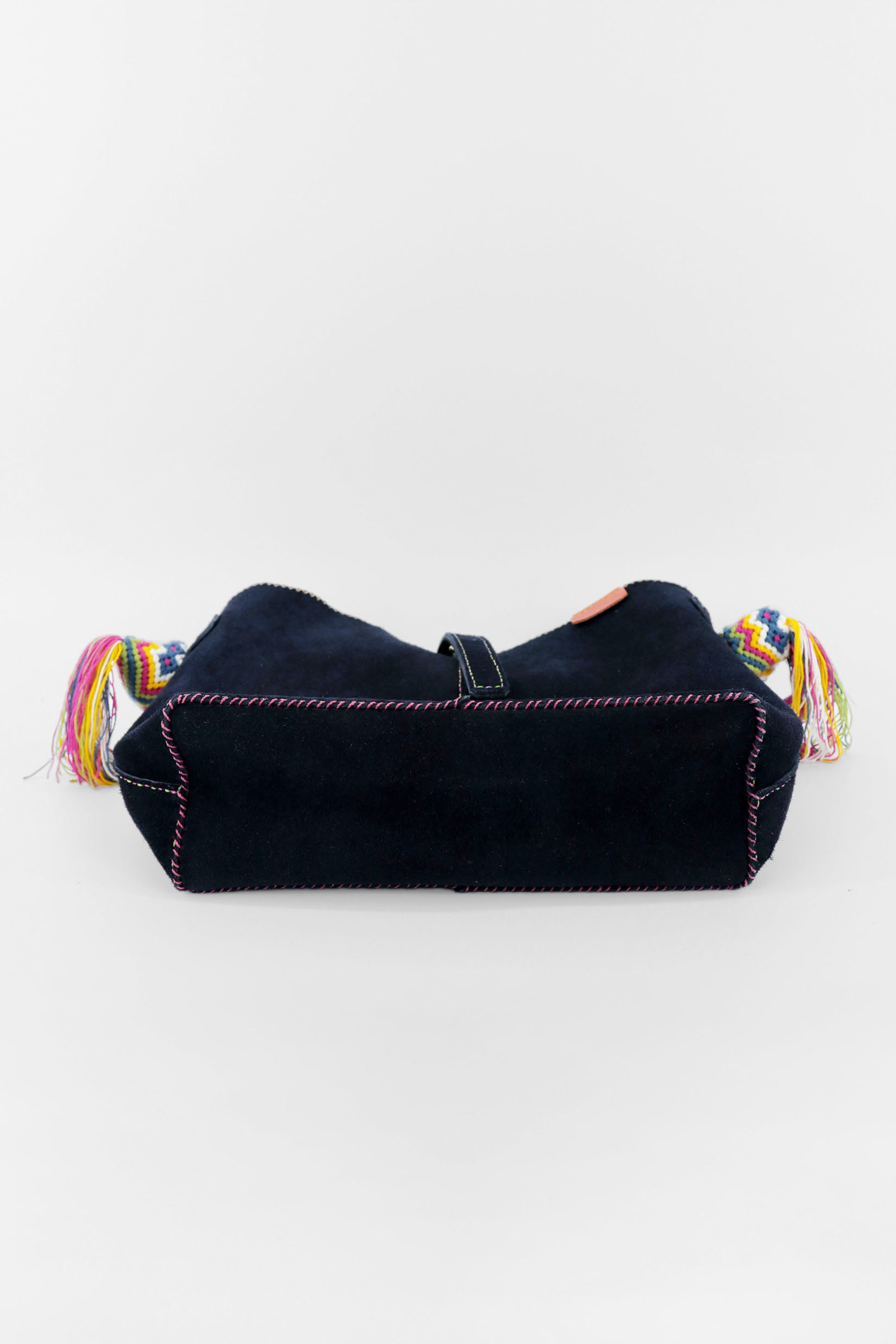 PIAMA TOTE BAG MEDIUM / NAVY SUEDE - NAVY #260005