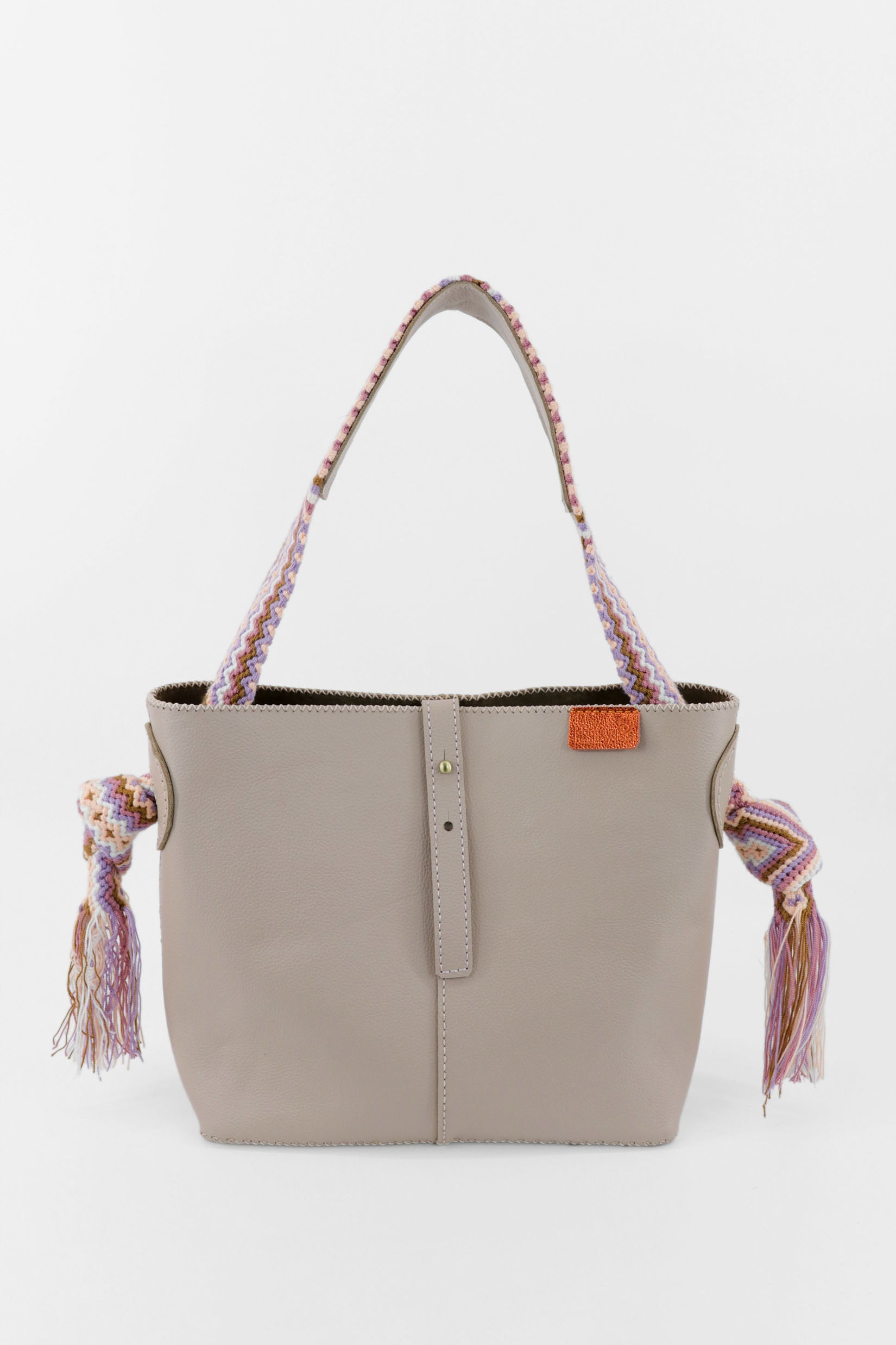 PIAMA TOTE BAG MEDIUM / ROSE PINK - MED BRW #260003