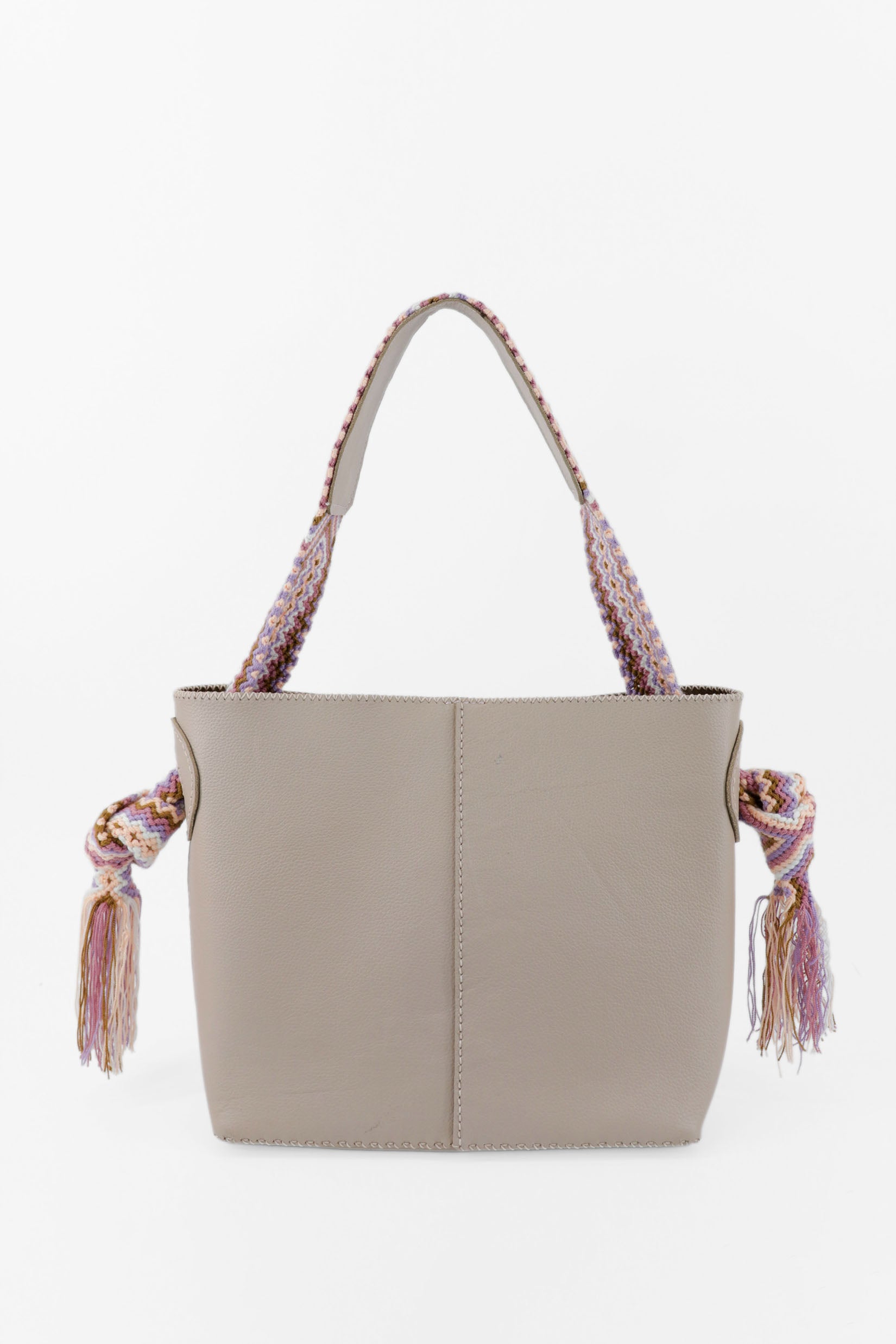 PIAMA TOTE BAG MEDIUM / ROSE PINK - MED BRW #260003